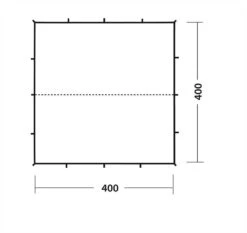 Robens Tarp X 4m 11 Robens Tarp X 4m -Camping Sale Shop 130186 Tarp 4x4 m Drawing Floorplan 3 2
