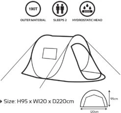Milestone 2 Person Festival Pop Up Tent -Camping Sale Shop 61eUZw IM4L. AC SL1181