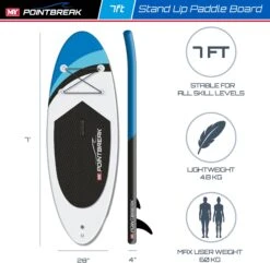 M.Y 7ft Blue Paddle Board Package -Camping Sale Shop 805 2274