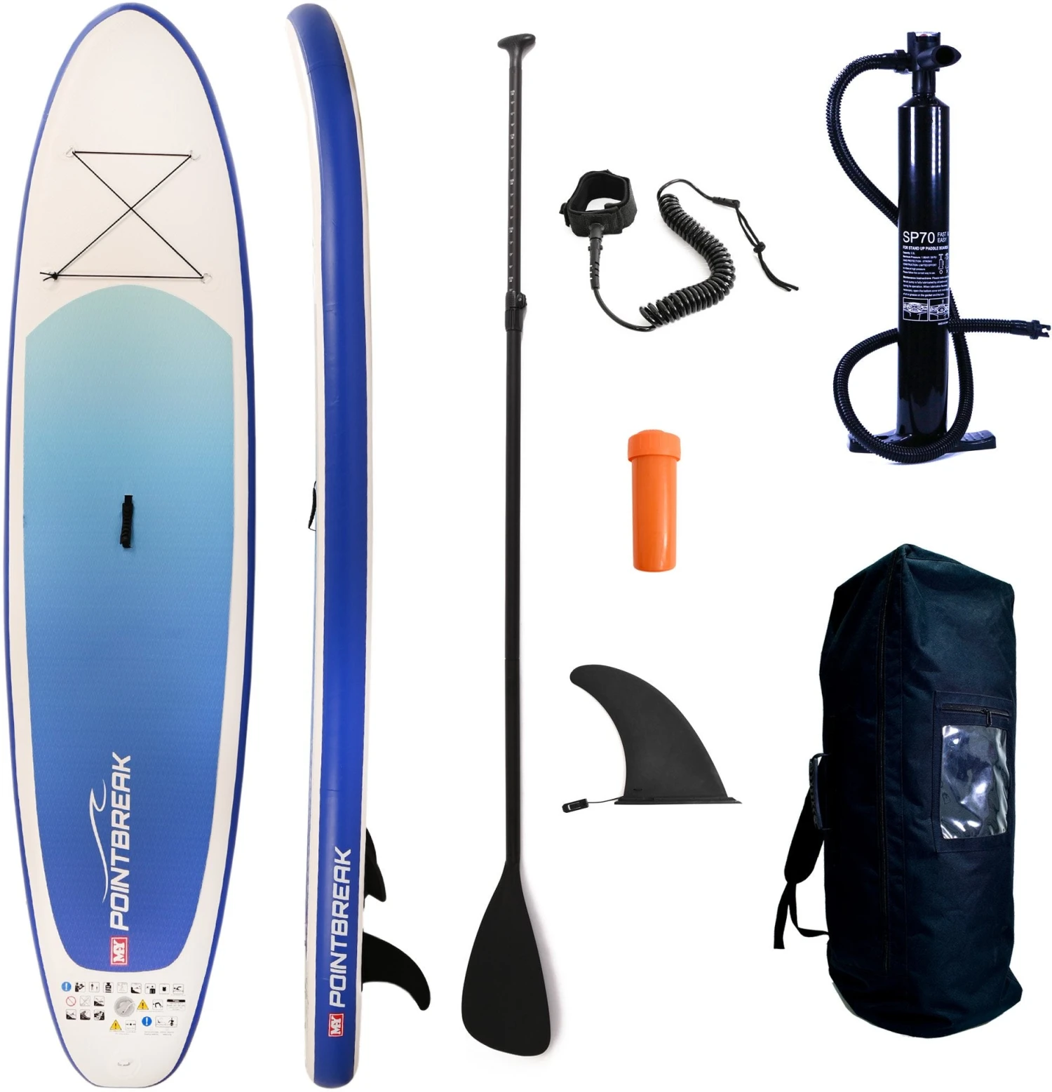 M.Y 10ft 6in Paddle Board Package - Blue 3 M.Y 10ft 6in Paddle Board Package - Blue