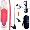 M.Y 10ft Inflatable Paddle Board Package -Pink -Camping Sale Shop 809 2936