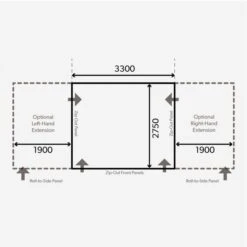 Dometic Club AIR Pro 330 S Awning 2022 -Camping Sale Shop 9120001115 dometic club air pro 330 s caravan awning floorplan