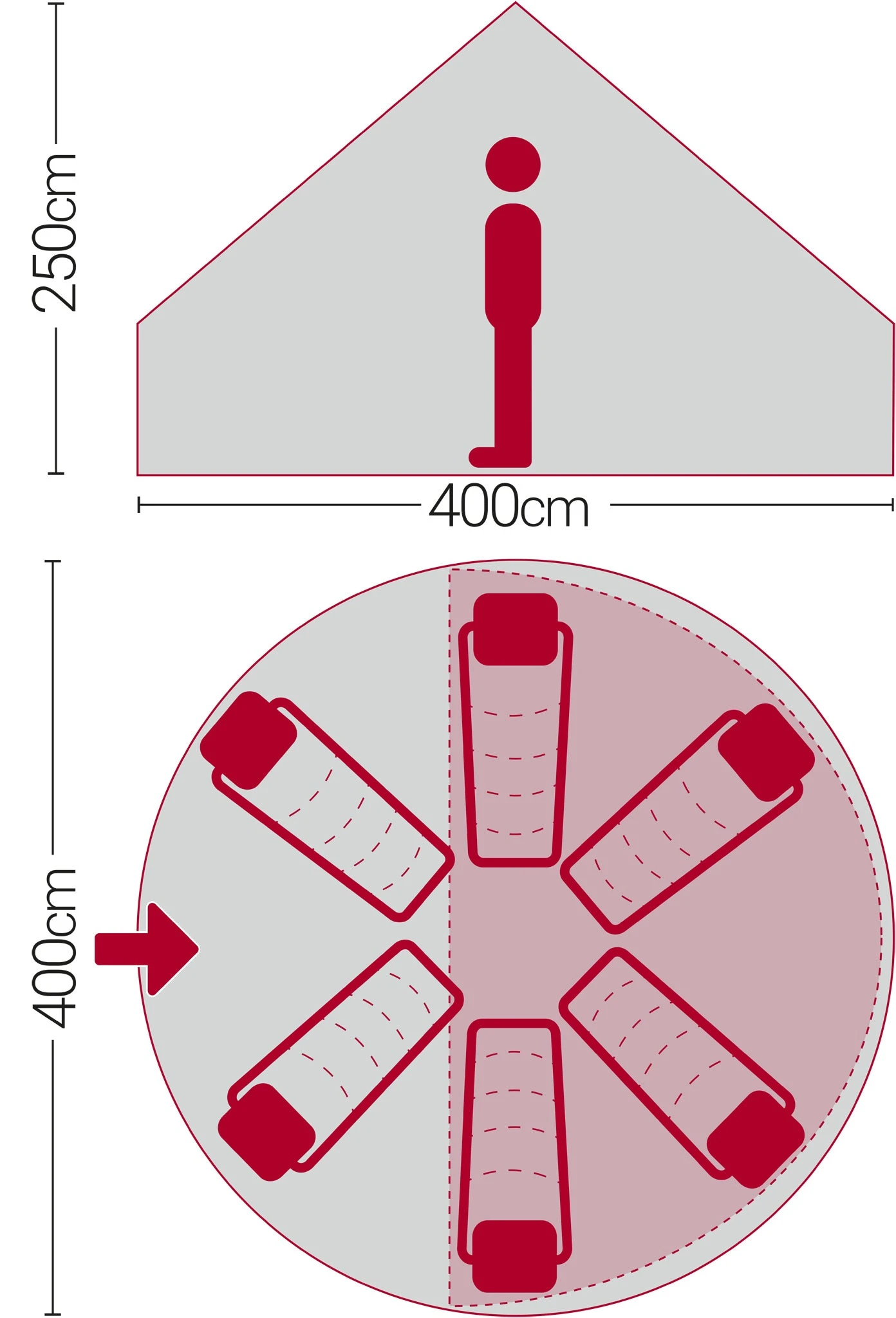 Quest Signature 5m Classic Bell Tent 4 Quest Signature 5m Classic Bell Tent - Image 2