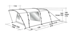 Easy Camp Palmdale 400 4-Berth Tent -Camping Sale Shop EZCP120368OD