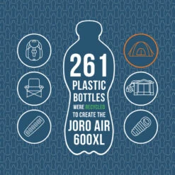 Vango Joro Air 600XL Sentinel Eco Dura Tent -Camping Sale Shop Joro Air 600XL Bottle Count small