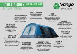 Vango Joro Air 600XL Sentinel Eco Dura Tent -Camping Sale Shop Joro Air 600XL SED small