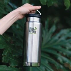 Klean Kanteen Insulated TK Wide With Café Cap 473ml - Black 13 Klean Kanteen Insulated TK Wide With Café Cap 473ml - Black -Camping Sale Shop K32TKWSSL BS 32oz bottle insulated hand trees lifestyle