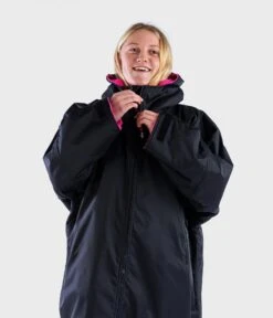 Dryrobe Advance Kids Long Sleeve BLACK PINK - RECYCLED -Camping Sale Shop LS Black Pink 2 2024x2024 d6bed2aa d572 4225 b9dc b18f31d142fd