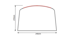 Outdoor Revolution Airedale 5.0s Sun Canopy -Camping Sale Shop airedale 5s sun canopy drawing 3
