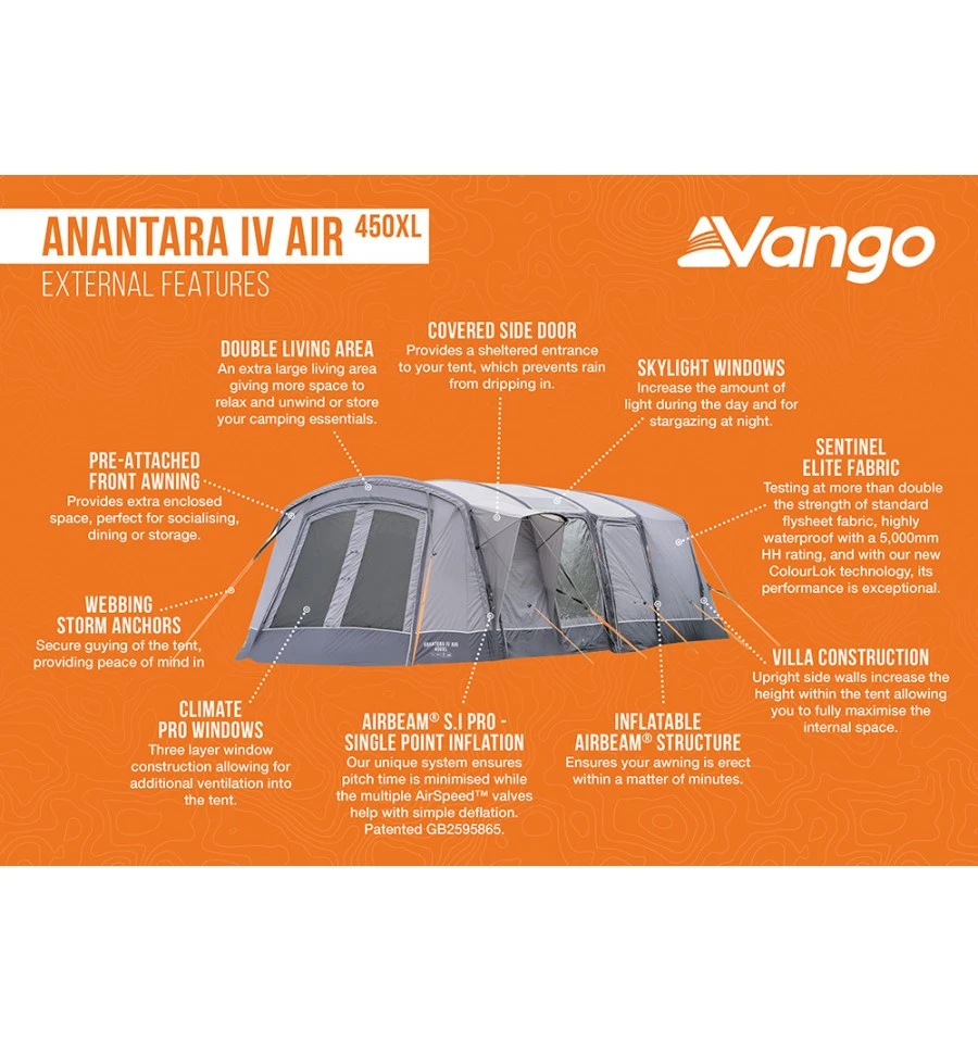 Vango Anantara IV Air 450XL Tent 6 Vango Anantara IV Air 450XL Tent - Image 4