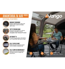 Vango Anantara IV Air 450XL Tent 12 Vango Anantara IV Air 450XL Tent -Camping Sale Shop anantara iv air 450xl 7