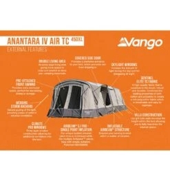 Vango Anantara Air TC 450XL Tent -Camping Sale Shop anantara iv air tc 450xl 3