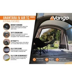 Vango Anantara Air TC 450XL Tent -Camping Sale Shop anantara iv air tc 450xl 4