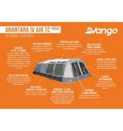 Vango Anantara IV Air TC 650XL Tent 15 Vango Anantara IV Air TC 650XL Tent -Camping Sale Shop anantara iv air tc 650xl 3