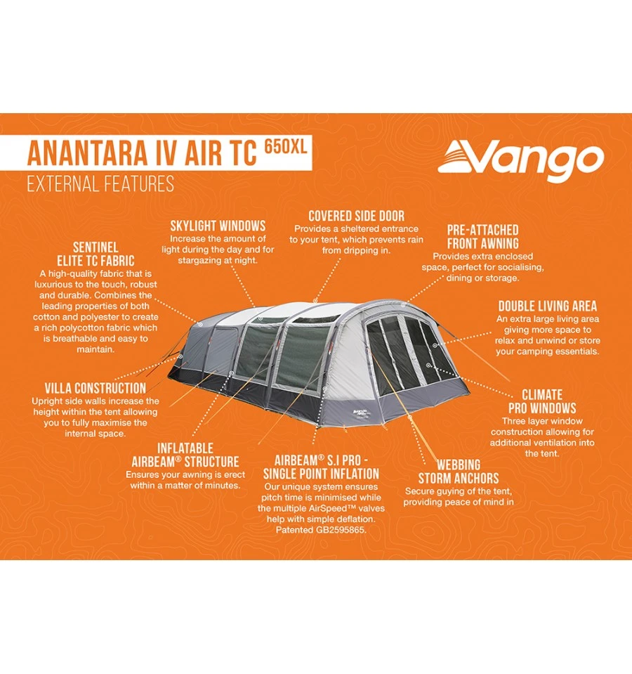 Vango Anantara IV Air TC 650XL Tent 6 Vango Anantara IV Air TC 650XL Tent - Image 4