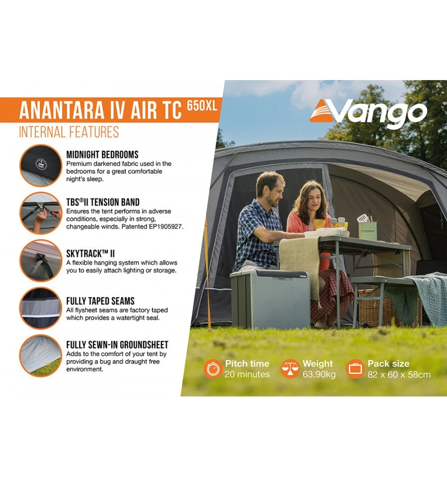 Vango Anantara IV Air TC 650XL Tent 11 Vango Anantara IV Air TC 650XL Tent - Image 9