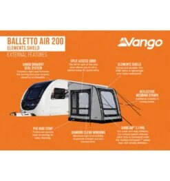 Vango Balletto Air 200 Caravan Awning -Camping Sale Shop balletto air 200 elements shield 3