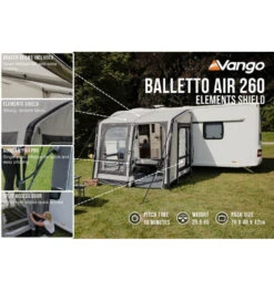 Vango Balletto 260 Air Awning Elements Shield -Camping Sale Shop balletto air 260 elements shield 1