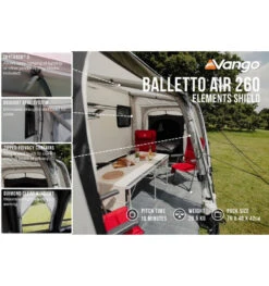Vango Balletto 260 Air Awning Elements Shield -Camping Sale Shop balletto air 260 elements shield 2