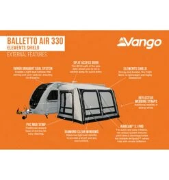 Vango Balletto 330 Air Awning Elements Shield -Camping Sale Shop balletto air 330 elements shield 40ff3434 0371 4af7 820d f07419095c23