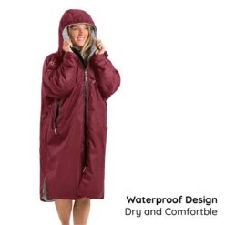 Osprey Unisex Changing Robe Maroon -Camping Sale Shop callout 1 8