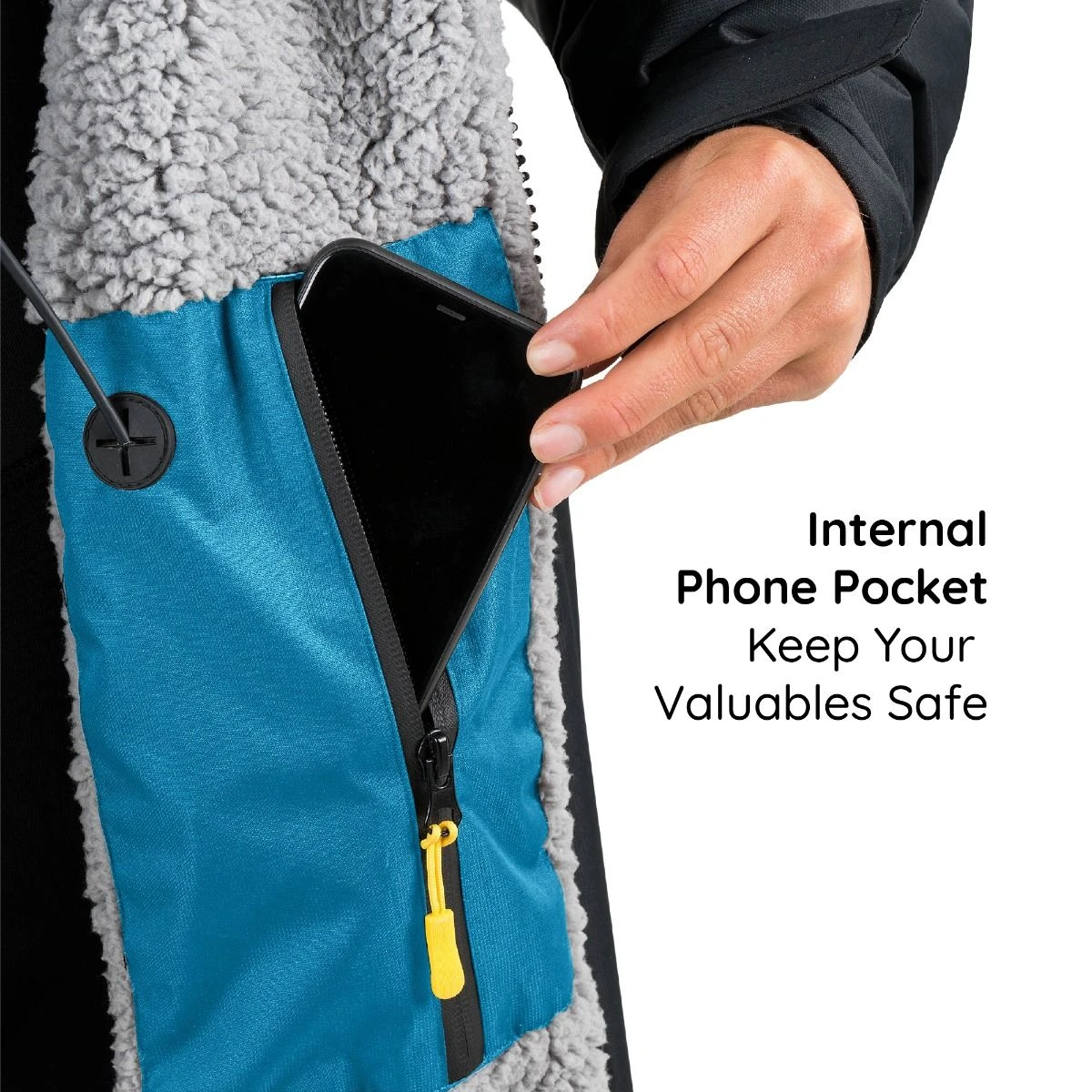 Osprey Unisex Changing Robe Teal 8 Osprey Unisex Changing Robe Teal - Image 6