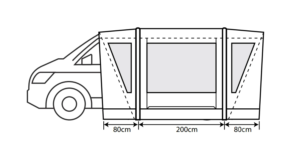 Outdoor Revolution Cayman Combo Low Air Drive-away Awning 2021 Model 5 Outdoor Revolution Cayman Combo Low Air Drive-away Awning 2021 Model - Image 3