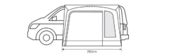 Outdoor Revolution Cayman Cona Air Drive Away Awning -Camping Sale Shop cayman cona air 3