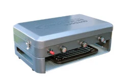 Outdoor Revolution’s Twin Burner Gas Stove And Grill -Camping Sale Shop cook2105 twinburnergasstovegrill l2