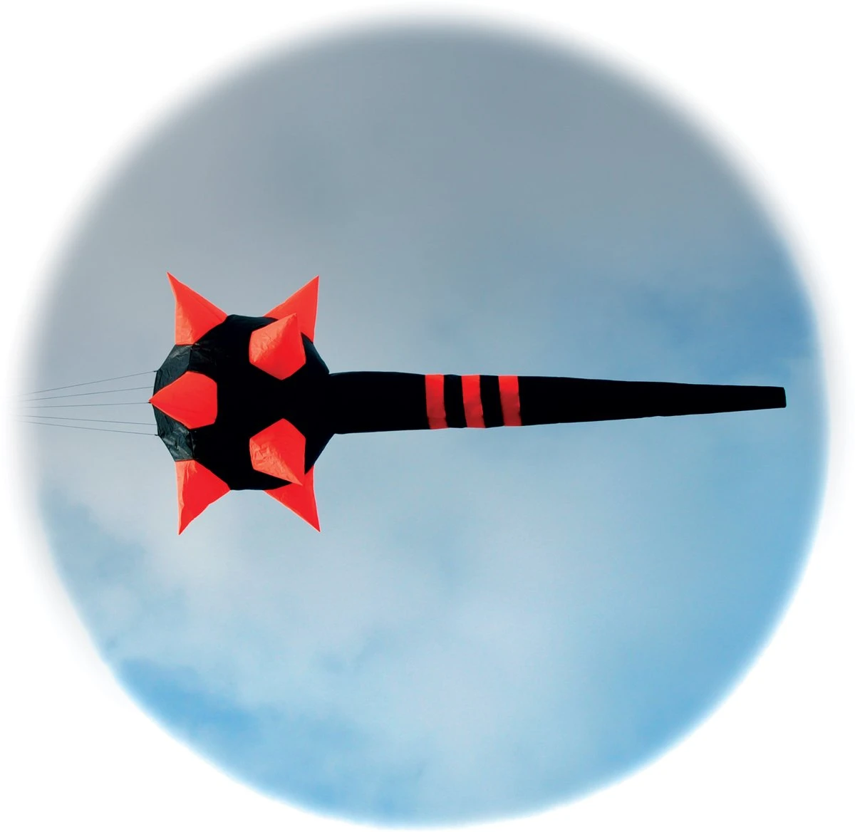 Spike Windsock Yellow And Black 3 Spike Windsock Yellow And Black