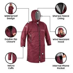 Osprey Unisex Changing Robe Maroon -Camping Sale Shop feature image 3 1