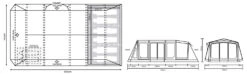 Outdoor Revolution O Zone 6.0XTR Safari Air Tent 9 Outdoor Revolution O Zone 6.0XTR Safari Air Tent -Camping Sale Shop floorplan 2 11