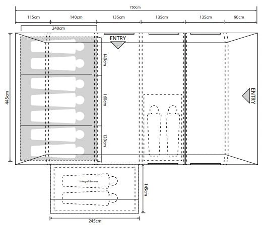 Outdoor Revolution Camp Star 700 SE Air Tent 16 Outdoor Revolution Camp Star 700 SE Air Tent - Image 14