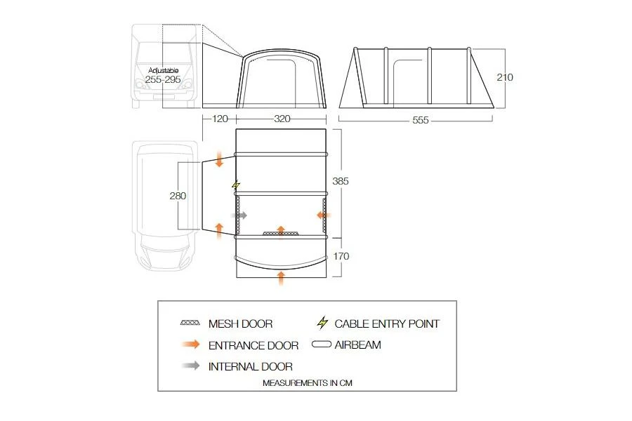 Vango Galli Pro Air Tall Drive Away Awning 4 Vango Galli Pro Air Tall Drive Away Awning - Image 2