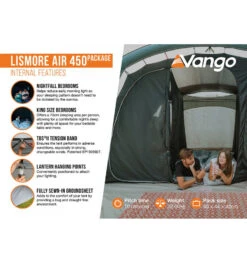 Vango Lismore Air 450 Tent Package -Camping Sale Shop lismore air 450 package 4