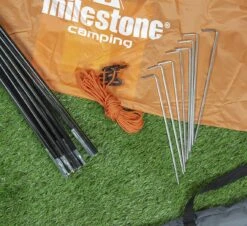 Milestone 2 Man Festival Dome Tent -Camping Sale Shop milestone waterproof 2 man dome tent orange 18839br 2