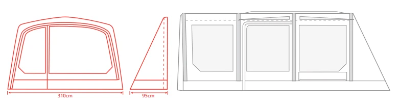 Outdoor Revolution Movelight Porch Door For Movelite T3E AND T4E 4 Outdoor Revolution Movelight Porch Door For Movelite T3E AND T4E - Image 2