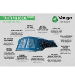 Vango Tahiiti 850XL Airbeam Tent 2023 15 Vango Tahiiti 850XL Airbeam Tent 2023 -Camping Sale Shop tahiti air 850xl 2