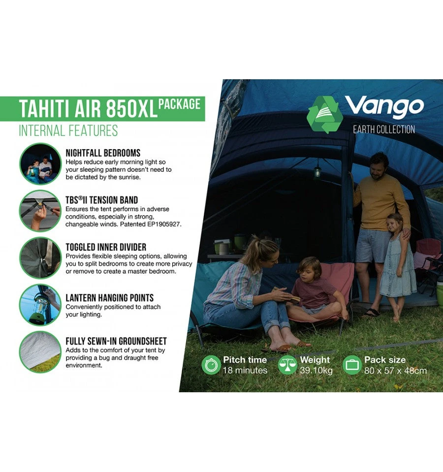 Vango Tahiiti 850XL Airbeam Tent 2023 6 Vango Tahiiti 850XL Airbeam Tent 2023 - Image 4