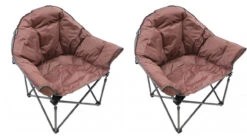 2 X Vango Titan 2 Oversized Chairs (Brick Dusk)