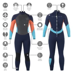 Osprey Zero 5mm Women's Full Length Wetsuit -Coral -Camping Sale Shop wetsuits ws1268 75 coral